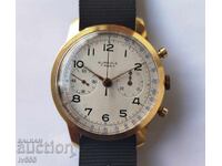 HANDMADE SWISS WATCH/CHRONOGRAPH - AUREOLE 17 RUBIS