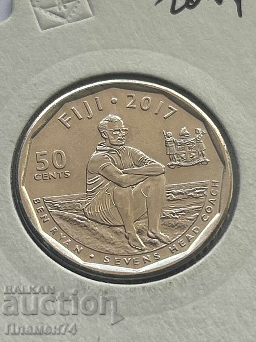 50 cenți 2017 Fiji cu preț 8.00 BGN | € 4.09