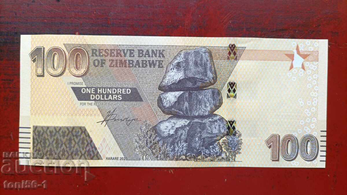 Ζιμπάμπουε 100 δολάρια 2023 UNC