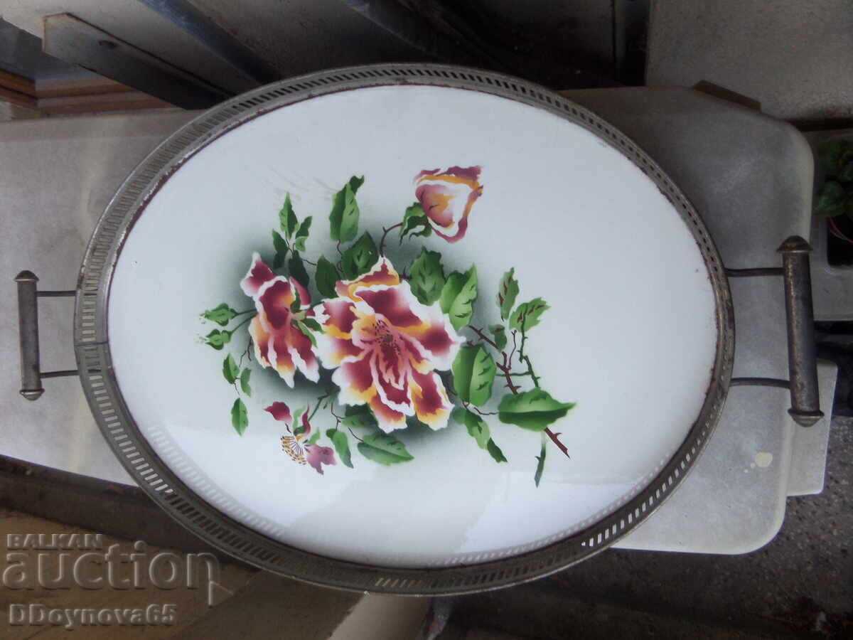 Large porcelain platter, Tsarist Bulgaria