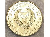 Кипър 5 цента 1985г UNC