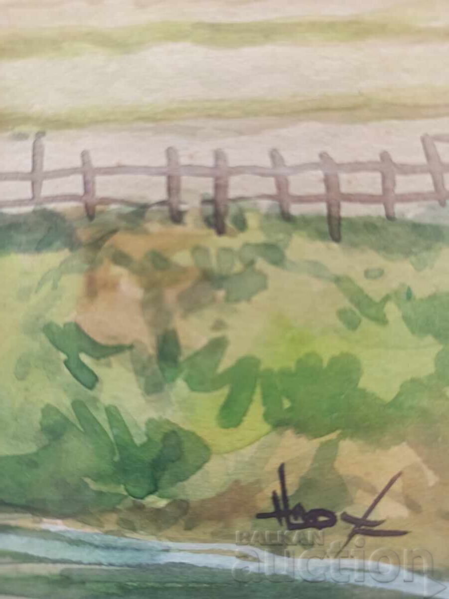 Two very beautiful old watercolors. - 5 Two very beautiful old watercolors. - 5