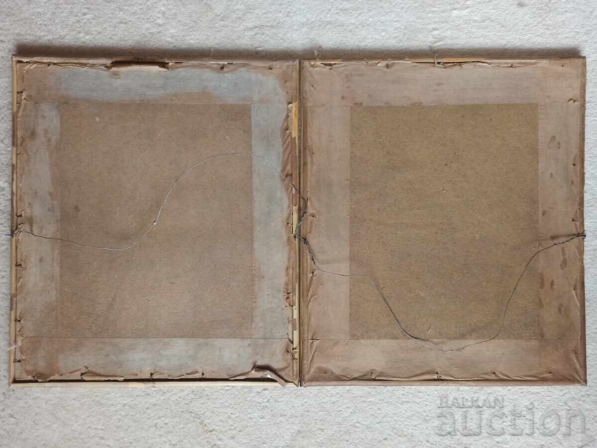 Two very beautiful old watercolors. - 6 Two very beautiful old watercolors. - 6