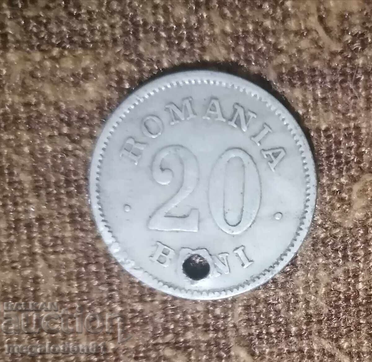 Ρουμανία - 20 bani 1900, διάτρητο με τιμή 10.00 BGN | € 5.11 Ρουμανία - 20 bani 1900, διάτρητο με τιμή 10.00 BGN | € 5.11