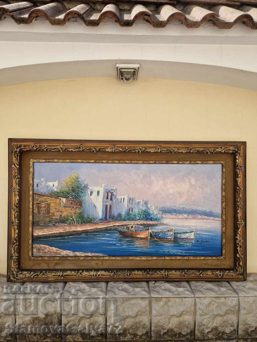 Τεράστιος μοναδικός πίνακας αριστουργηματικού στυλ, λάδι σε καμβά με τιμή 597.00 BGN | € 305.24