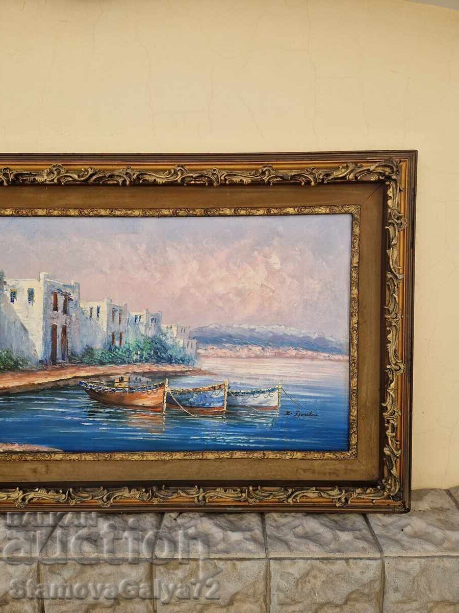 Δημοπρασία Τεράστιος μοναδικός πίνακας αριστουργηματικού στυλ, λάδι σε καμβά