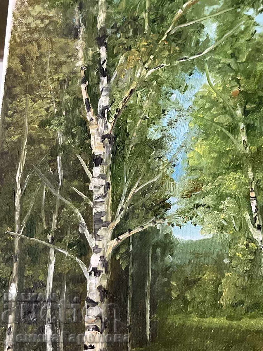 Δενίτσα Γκαρέλοβα πίνακας 50/40 "Δασικό τοπίο" - 5