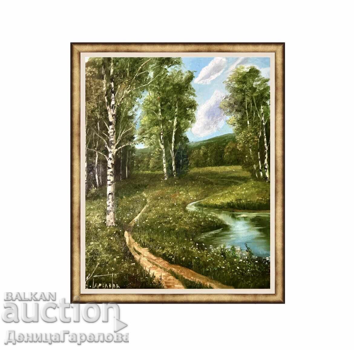 Δενίτσα Γκαρέλοβα πίνακας 50/40 "Δασικό τοπίο" - 7