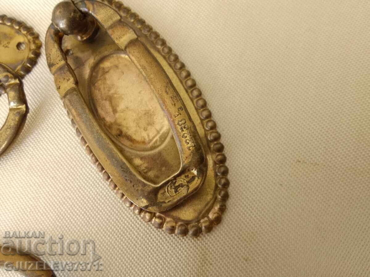 Set Art Deco mânere sertare marcate cu ștampilă - 5 Set Art Deco mânere sertare marcate cu ștampilă - 5