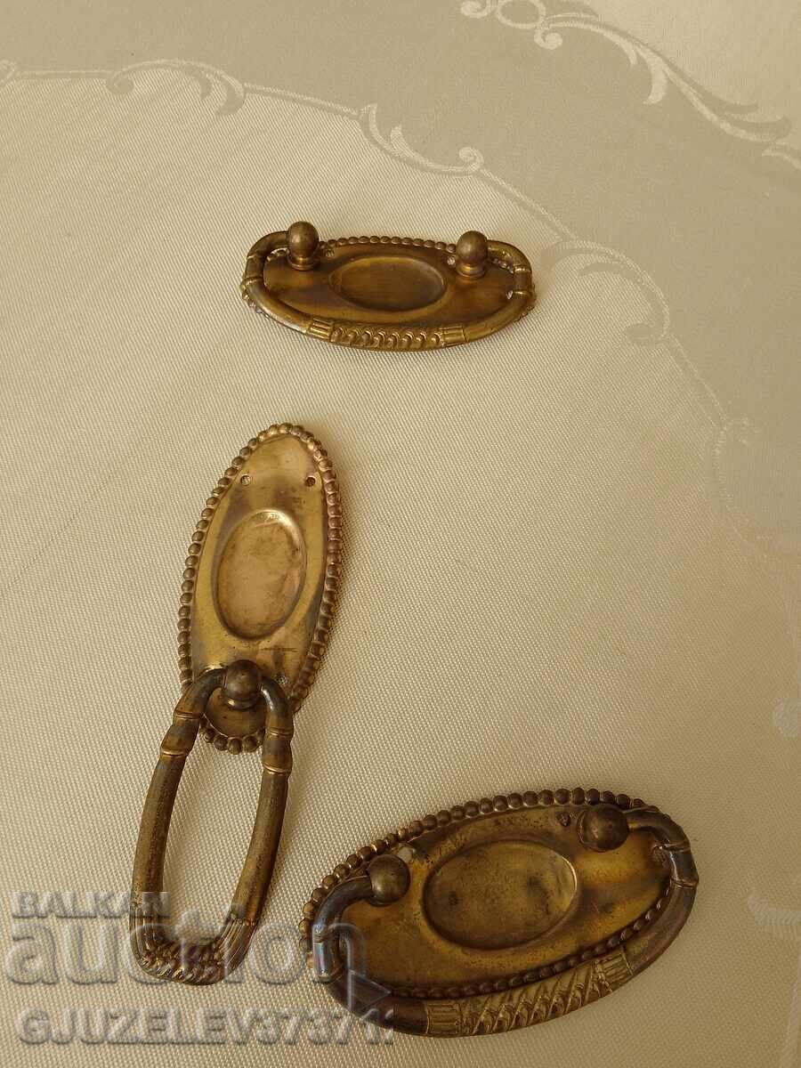 Set Art Deco mânere sertare marcate cu ștampilă - 6 Set Art Deco mânere sertare marcate cu ștampilă - 6