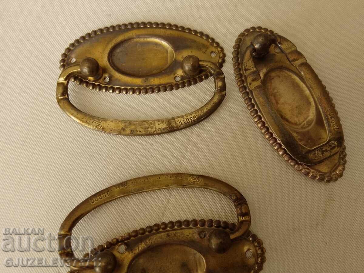 Set Art Deco mânere sertare marcate cu ștampilă Set Art Deco mânere sertare marcate cu ștampilă