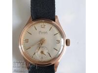 Ceas elvețian placat cu aur pentru bărbați