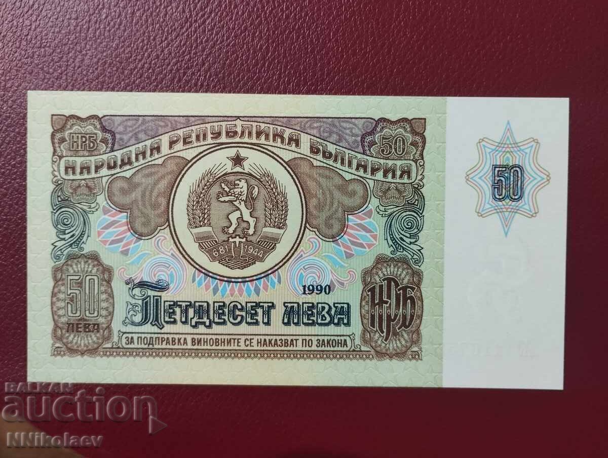 Licitație Bulgaria 50 leva 1990 UNC