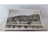 Fotografie Pasageri pe vapor cu aburi pe drumul spre Budapesta 1934