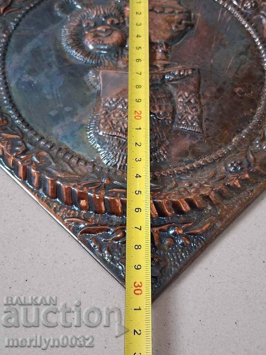 Δημοπρασία Επετειακό χάλκινο πάνελ αρκουδάκι Μίσα Ολυμπιάδα '80 ΕΣΣΔ