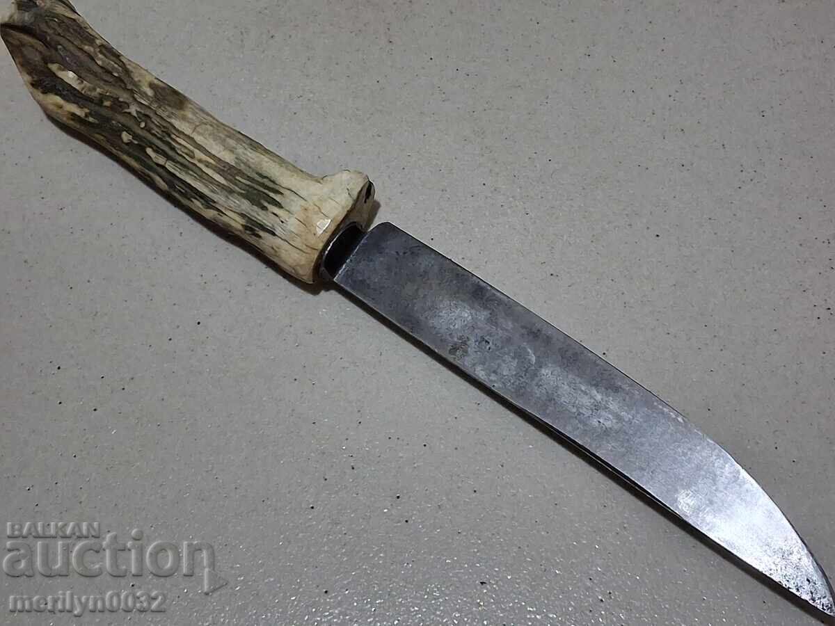 Κυνηγετικό μαχαίρι με λαβή από ελαφοκέρατο - 5 Κυνηγετικό μαχαίρι με λαβή από ελαφοκέρατο - 5