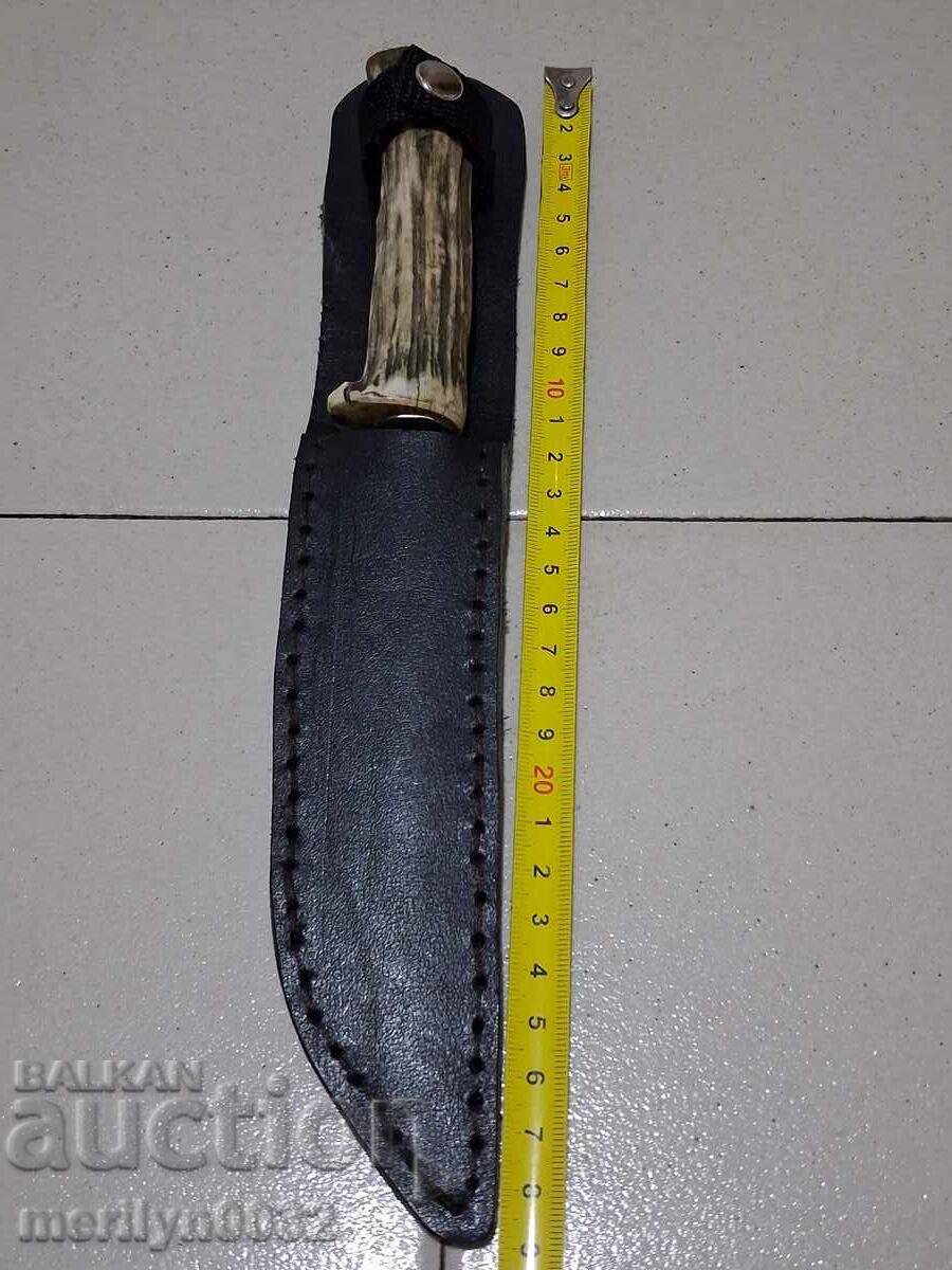 Κυνηγετικό μαχαίρι με λαβή από ελαφοκέρατο - 6 Κυνηγετικό μαχαίρι με λαβή από ελαφοκέρατο - 6