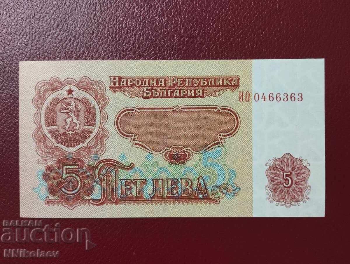 Bulgaria 5 BGN 1974 UNC cu preț 5.00 BGN | € 2.56