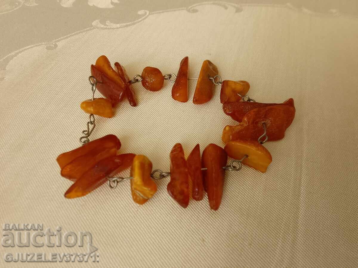 Παλαιό Βραχιόλι από Ακατέργαστο Κεχριμπάρι - 6 Παλαιό Βραχιόλι από Ακατέργαστο Κεχριμπάρι - 6