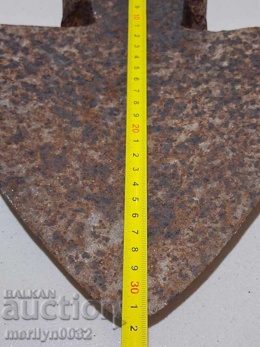 Παλιό σφυρήλατο άροτρο με γκραβούρες, άροτρο, άροτρο - 5