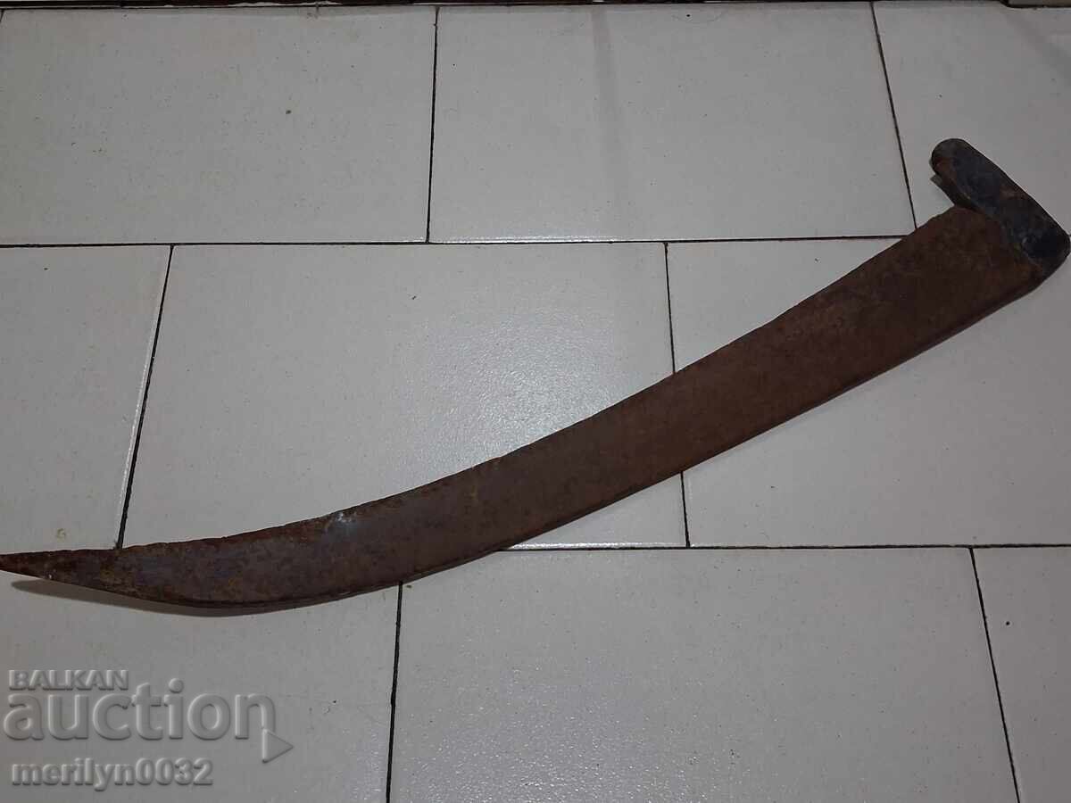 Delivery of Old hand-forged scythe for mowing Number 5 wrought iron