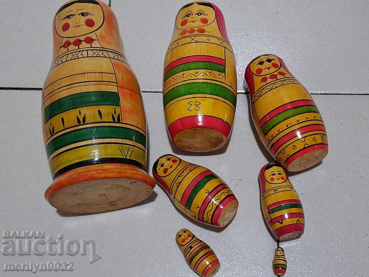 Jucărie pentru copii păpușă matrioșka matrioșki 7 bucăți URSS - 5