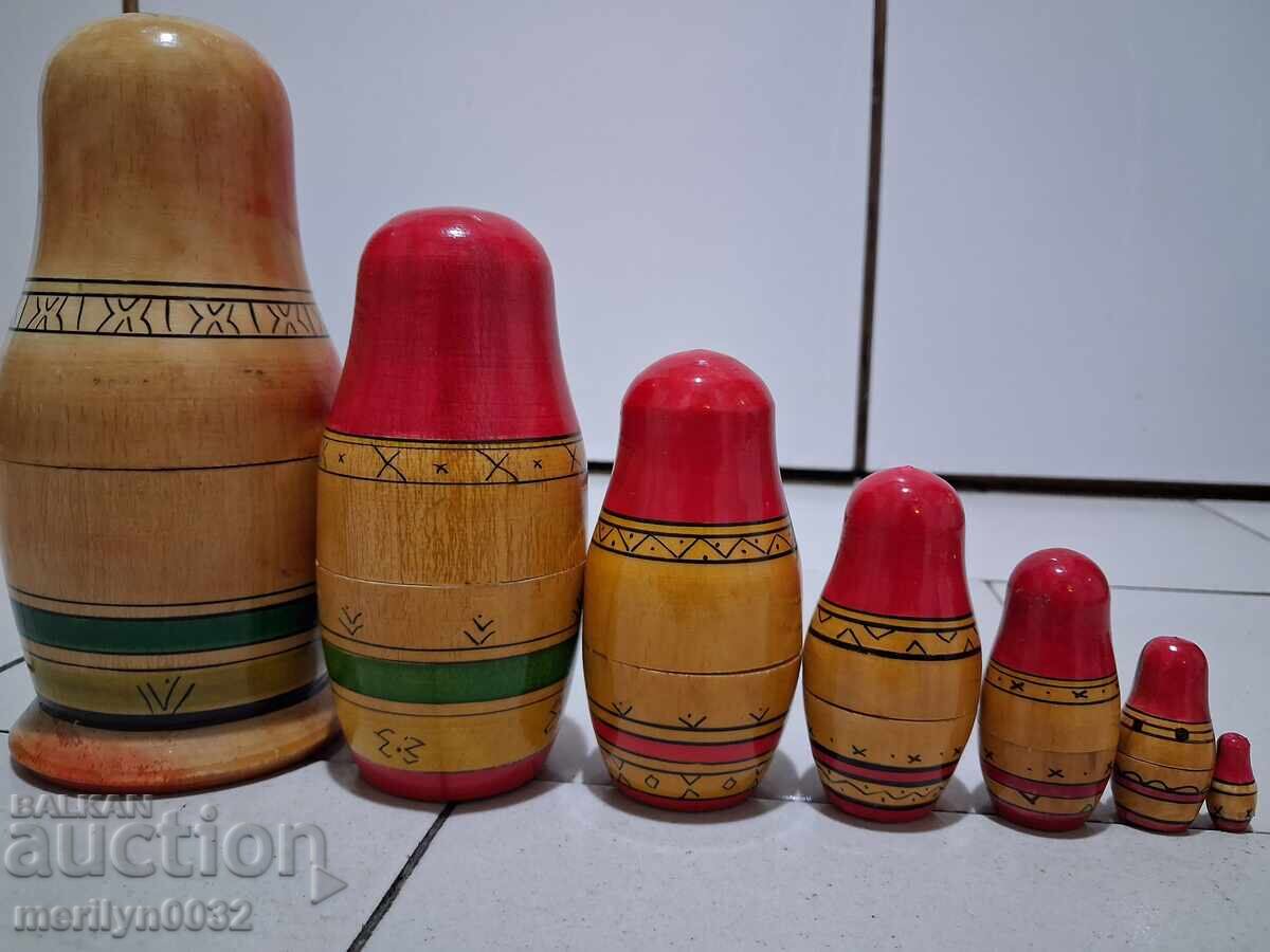 Jucărie pentru copii păpușă matrioșka matrioșki 7 bucăți URSS - 7