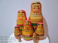 Παιδικό παιχνίδι κούκλα ματριόσκα ματριόσκες 7 τεμάχια ΕΣΣΔ