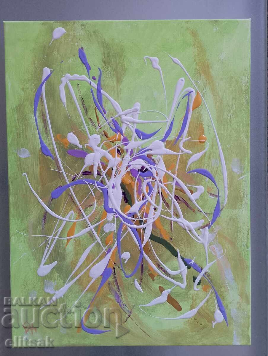 Абстрактна картина - акрилни бои