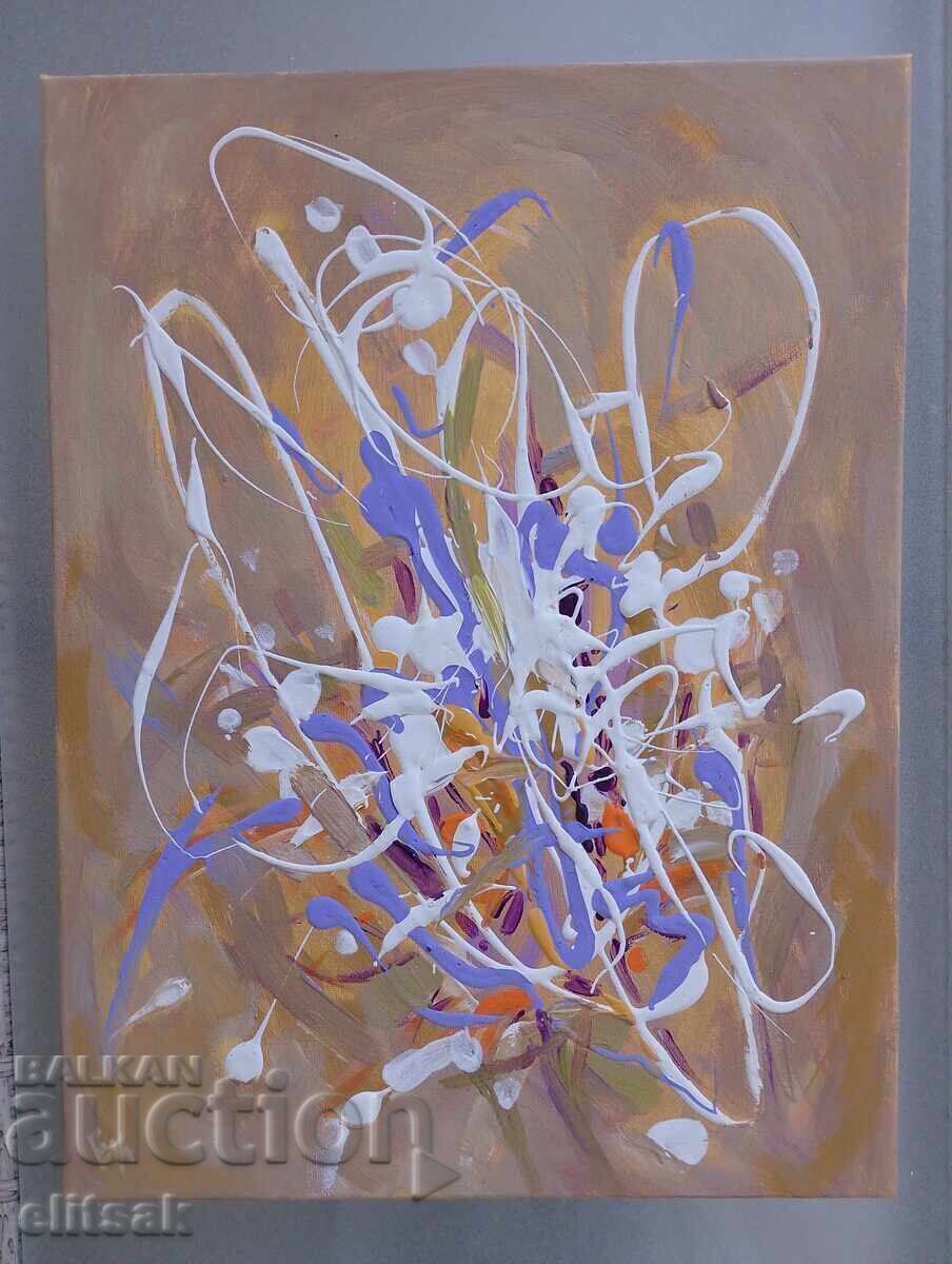 Абстрактна картина - акрилни бои