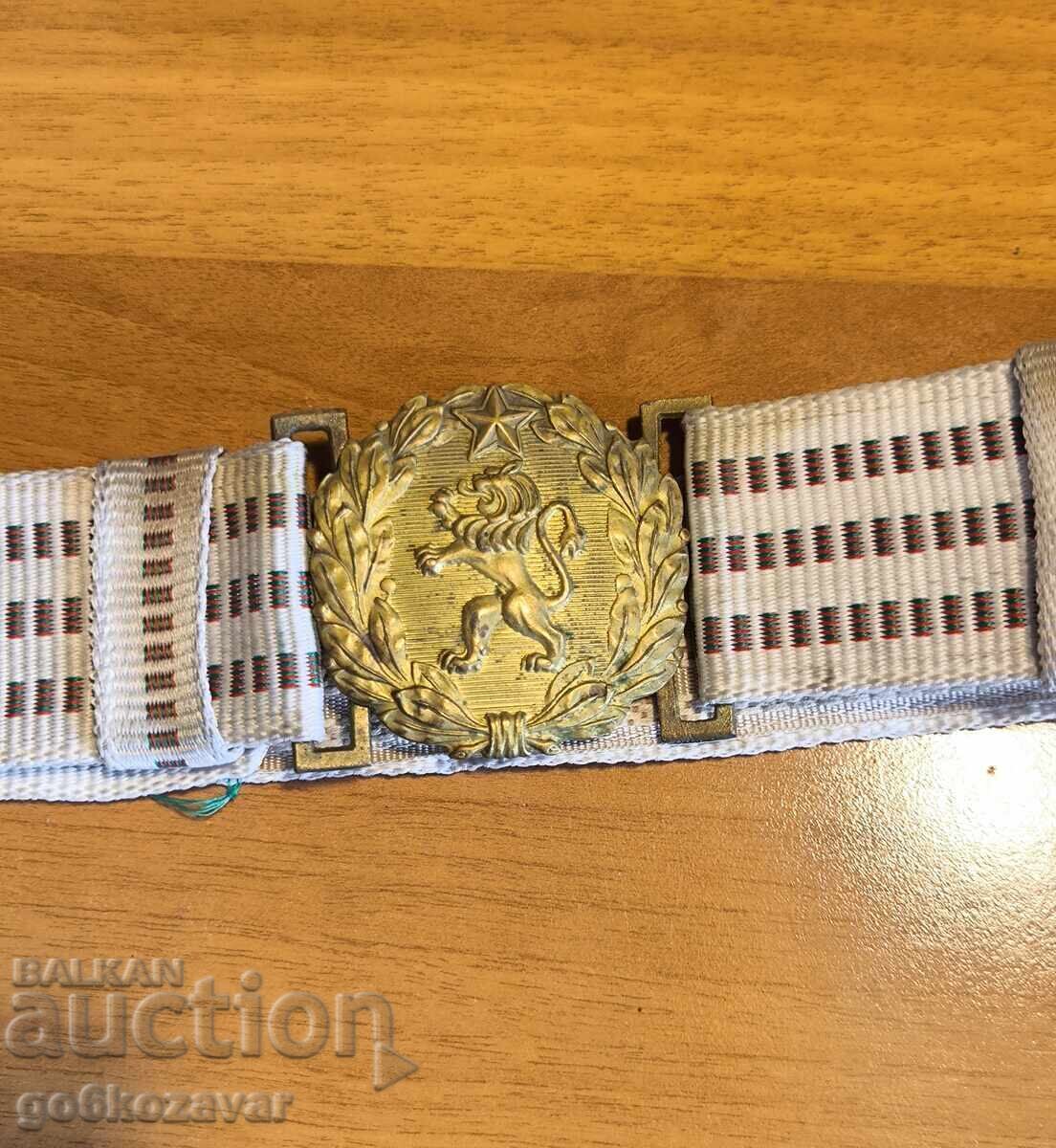 Officer's Parade Belt BNA SOC Buckle Buckle LION - 5 Officer's Parade Belt BNA SOC Buckle Buckle LION - 5