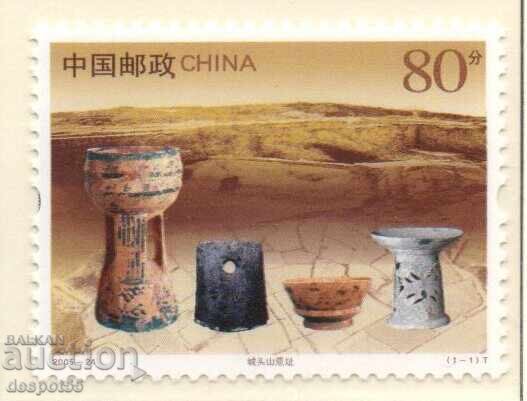 2005 China. Excavations at the Chengtoushan site in Hunan Province