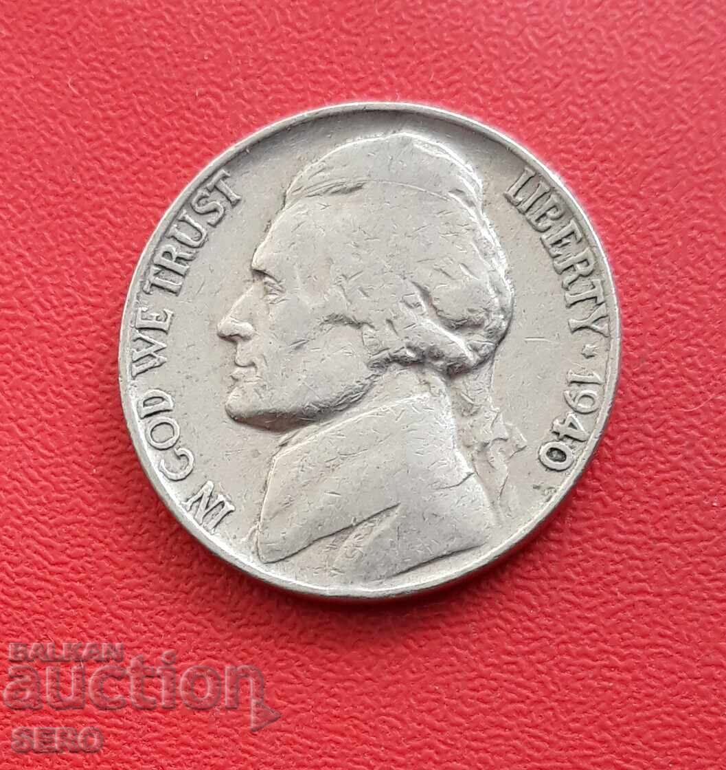 USA-5 cents 1940