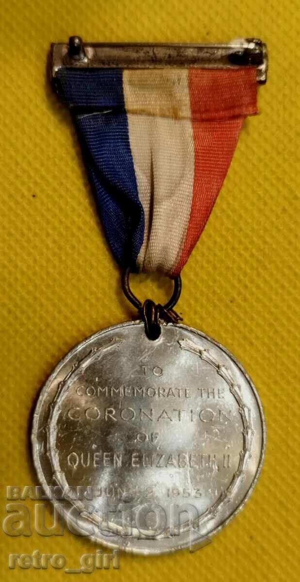 Ηνωμένο Βασίλειο μετάλλιο για την στέψη της Ελισάβετ Β' με τιμή 24.90 BGN | € 12.73