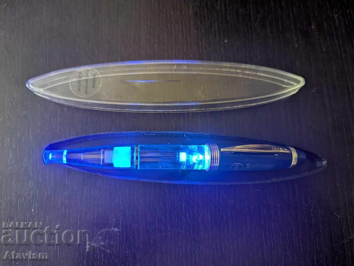 Interesting pen with a flashlight from a pharmaceutical company with price 0.01 BGN | € 0.01 Interesting pen with a flashlight from a pharmaceutical company with price 0.01 BGN | € 0.01