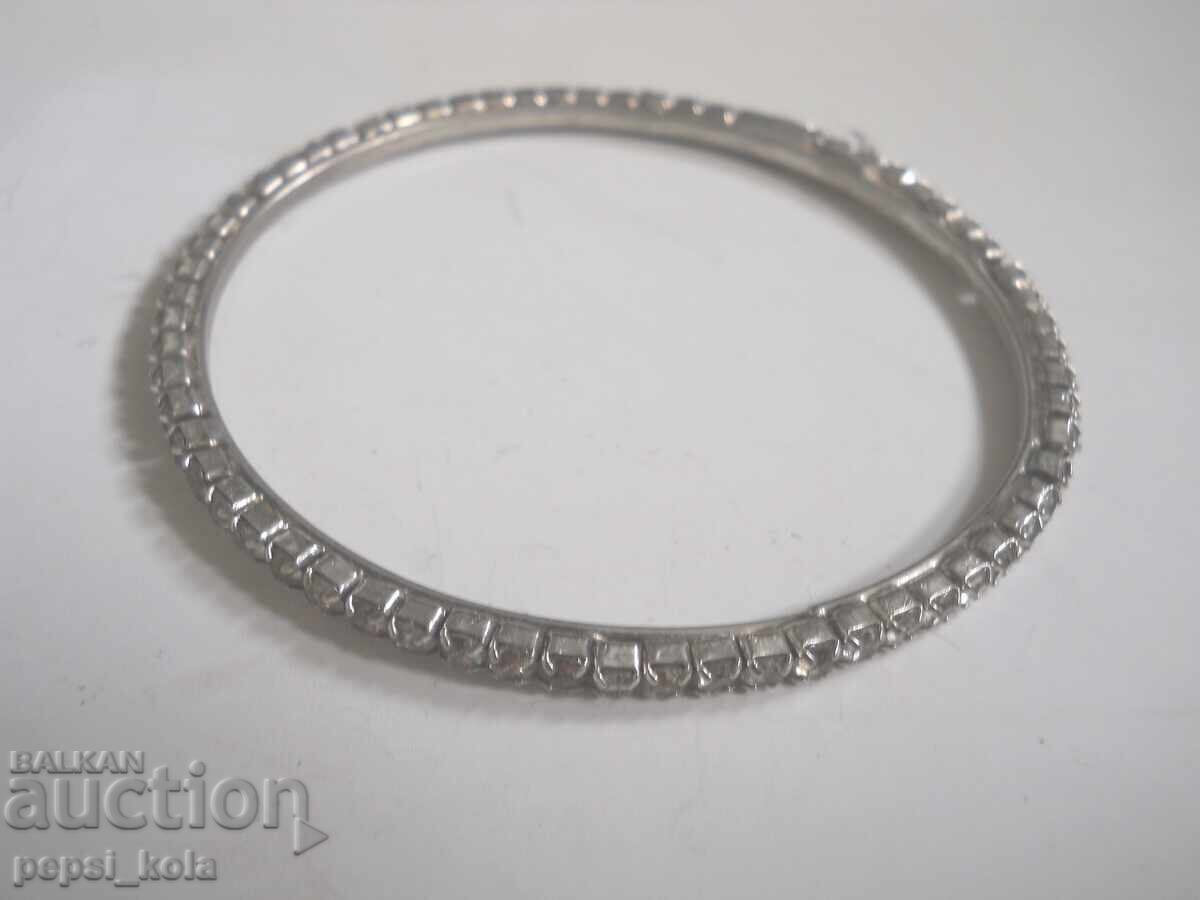 Метална гривна с кристали Метална гривна с кристали