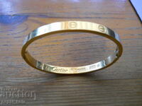 Medical steel "Cartier" bracelet - 18K gold plating