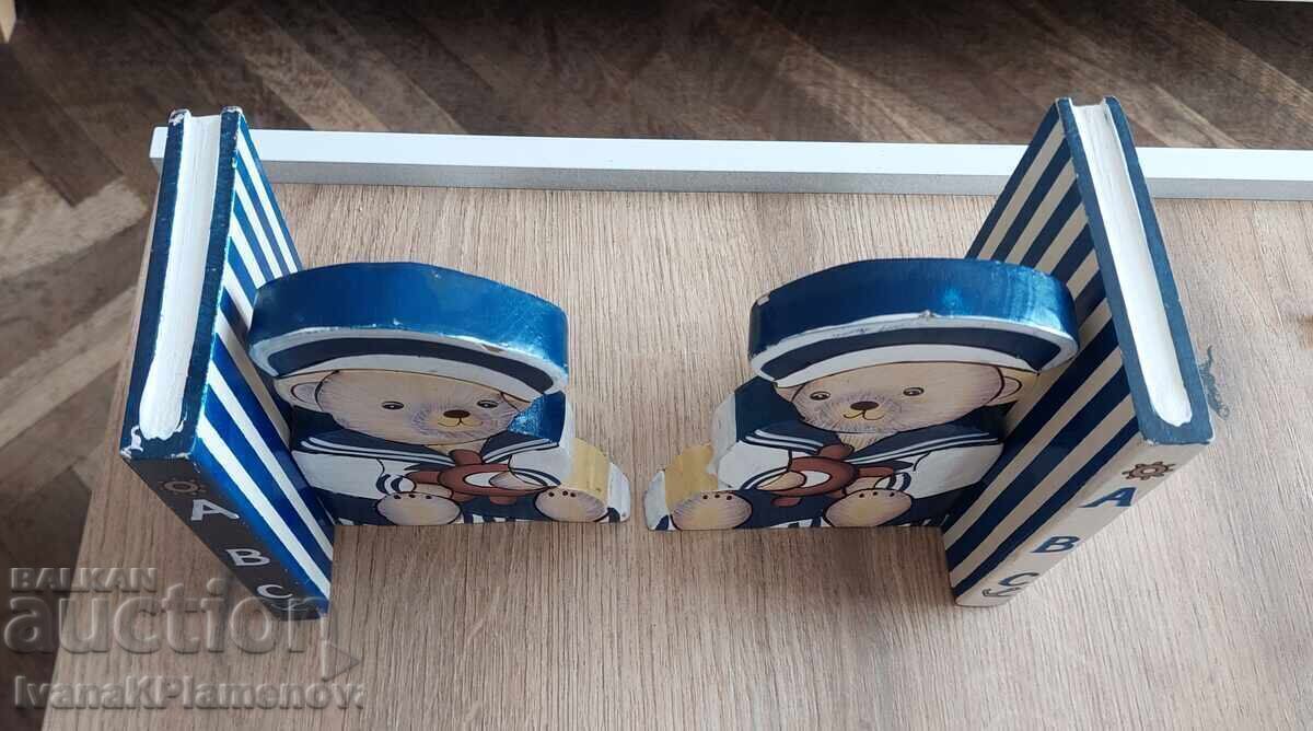 Limitatoare de cărți din lemn pentru cunoscători - 6