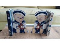 Ограничители за книги дървени за ценители