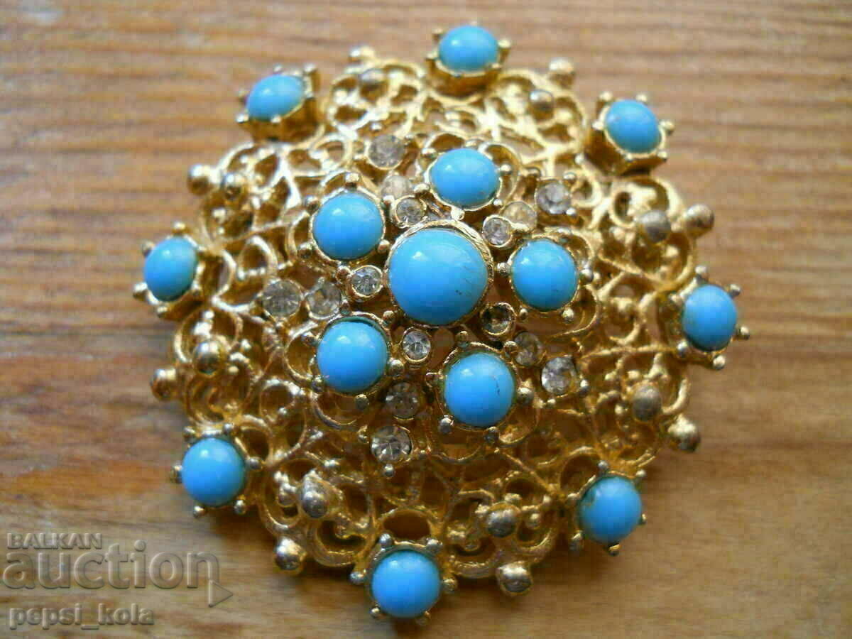 Old brooch with turquoise Old brooch with turquoise