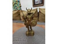 MASSIVE BRONZE WARRIOR FIGURE - 3 KG