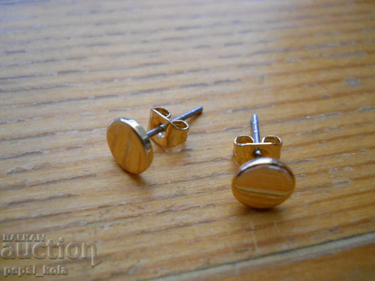 Παιδικά επιχρυσωμένα σκουλαρίκια με τιμή 2.00 BGN | € 1.02 Παιδικά επιχρυσωμένα σκουλαρίκια με τιμή 2.00 BGN | € 1.02