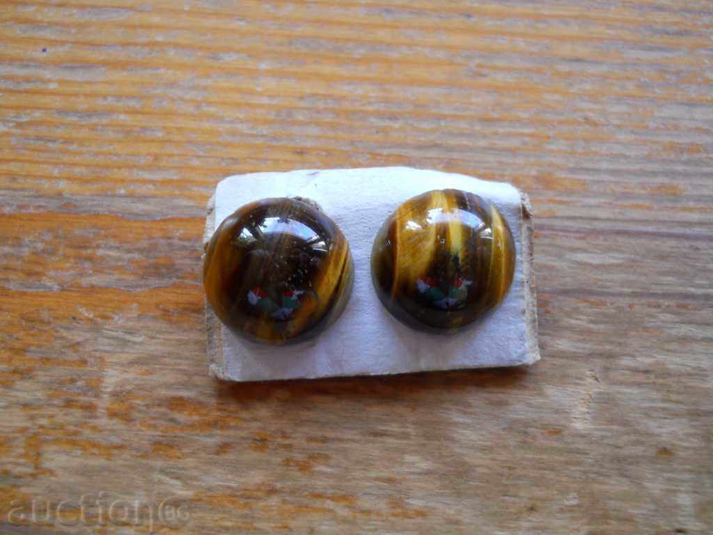 Tiger's Eye Earrings - Clip-on