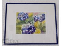 Картина - акварел - Цветя