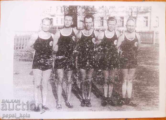 Fotografie - soldați germani - sportivi - Al Doilea Război Mondial (reproducere)