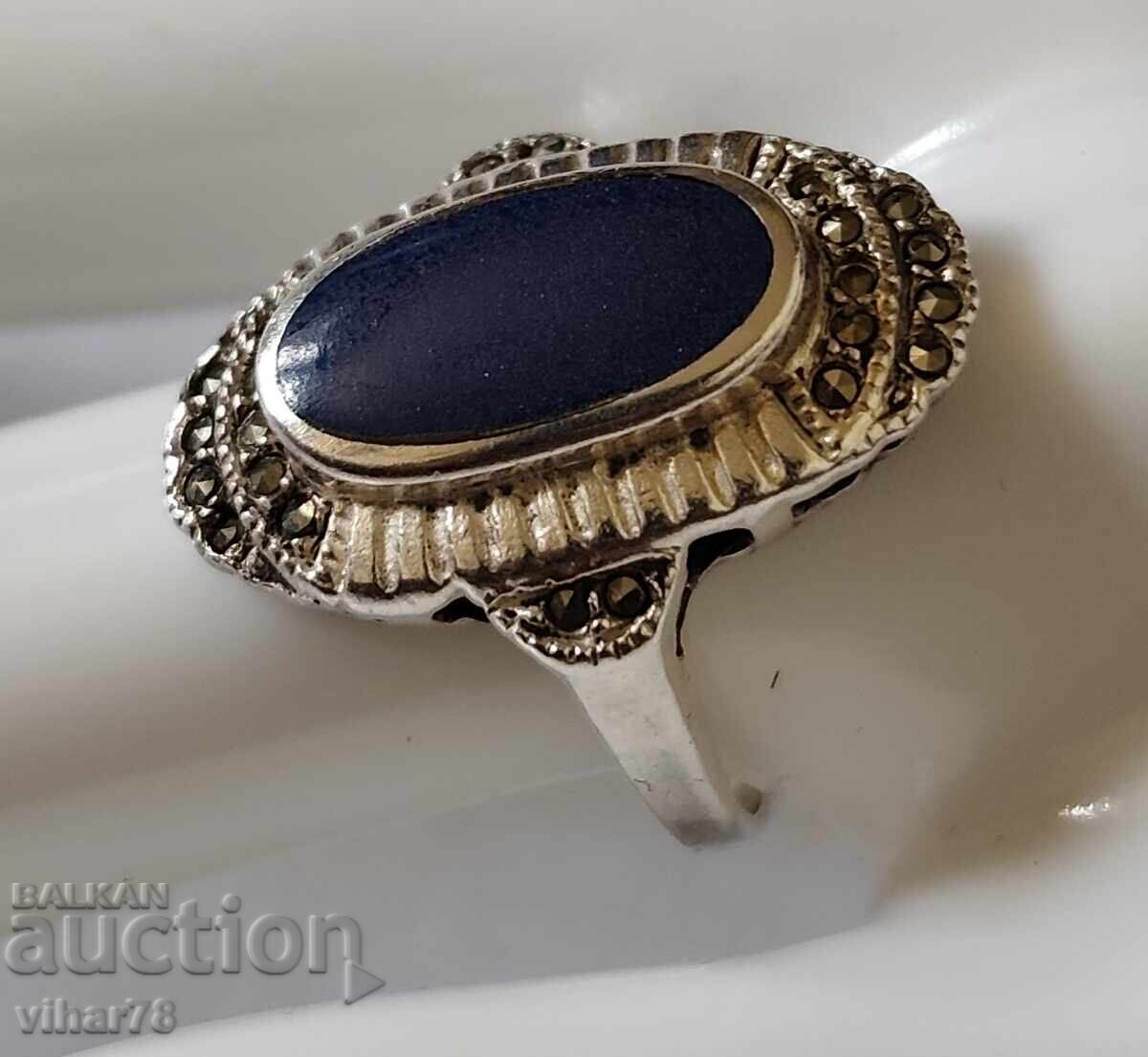 Дамски сребърен пръстен - 5