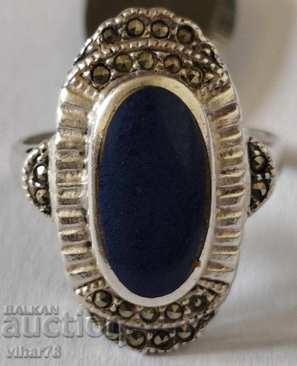 Дамски сребърен пръстен - 6