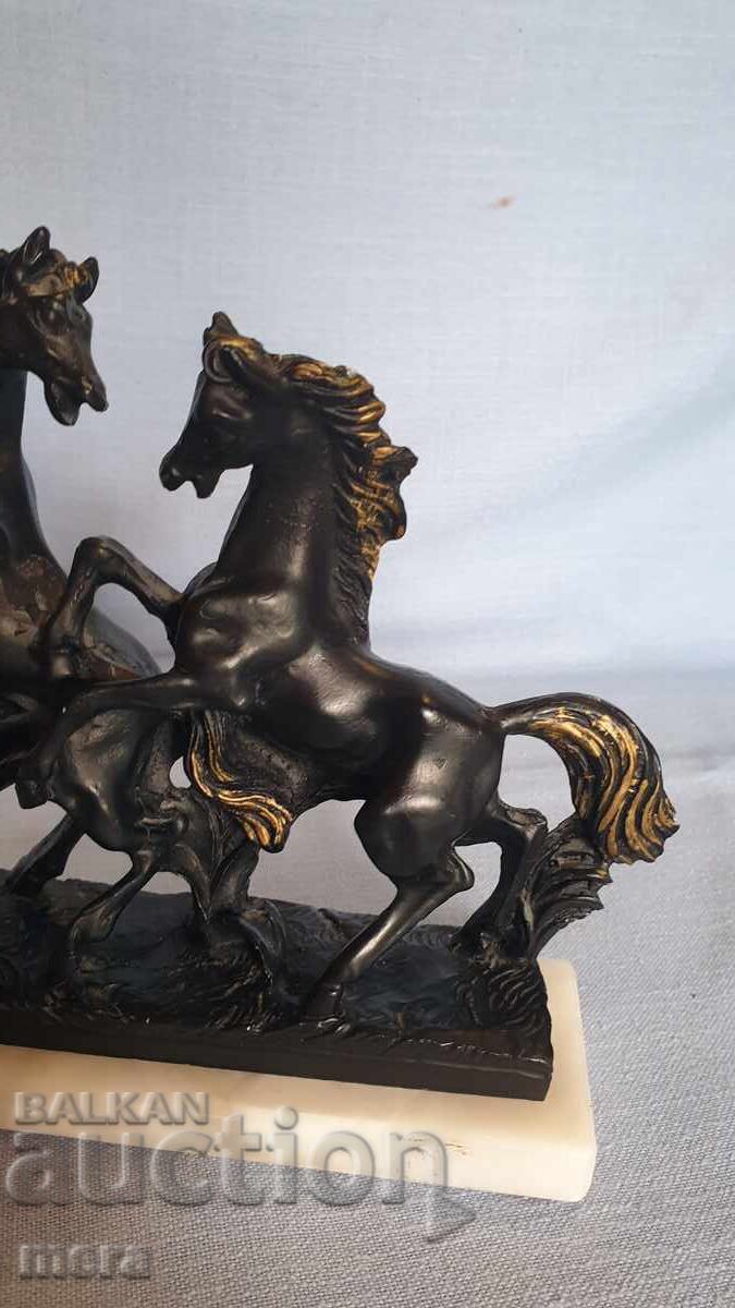 Auction  Beautiful plastic composition on a horse