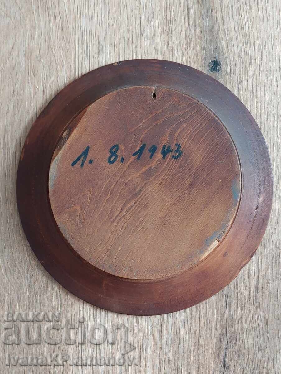Panou sculptat în lemn vintage pentru colecționari - 5