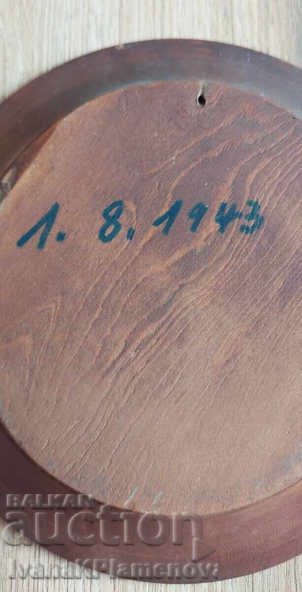 Panou sculptat în lemn vintage pentru colecționari - 7